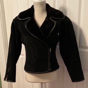 Synergy Suede Jacket with Faux Fur Lining